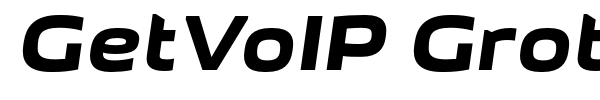 GetVoIP Grotesque font preview